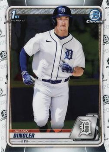 #BD-144 Dillon Dingler - Detroit Tigers - 2020 Bowman Draft - Chrome Baseball