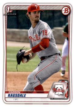 #BD-145 Carson Ragsdale - Philadelphia Phillies - 2020 Bowman Draft - Chrome Baseball