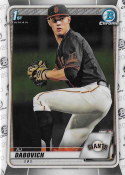 #BD-148 RJ Dabovich - San Francisco Giants - 2020 Bowman Draft - Chrome Baseball