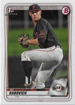 #BD-148 RJ Dabovich - San Francisco Giants - 2020 Bowman Draft Baseball