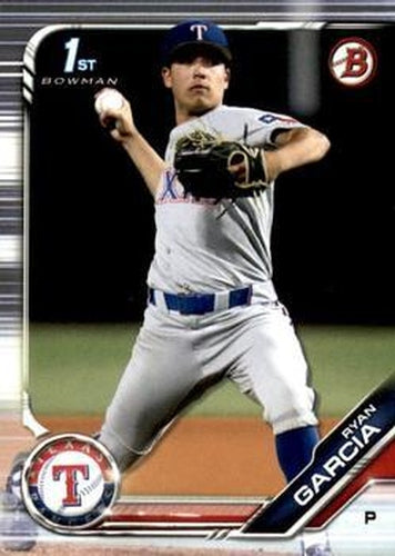 #BD-148 Ryan Garcia - Texas Rangers - 2019 Bowman Draft Baseball