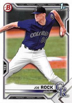 #BD-154 Joe Rock - Colorado Rockies - 2021 Bowman Draft Baseball