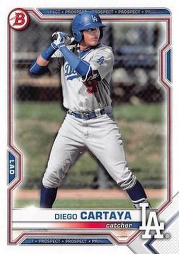 #BD-155 Diego Cartaya - Los Angeles Dodgers - 2021 Bowman Draft Baseball