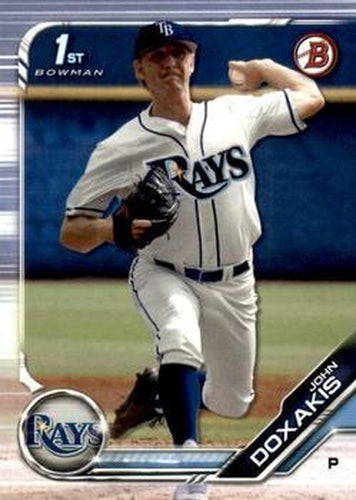 #BD-156 John Doxakis - Tampa Bay Rays - 2019 Bowman Draft Baseball