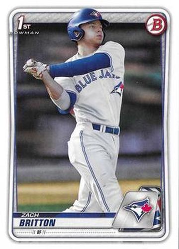 #BD-158 Zach Britton - Toronto Blue Jays - 2020 Bowman Draft Baseball