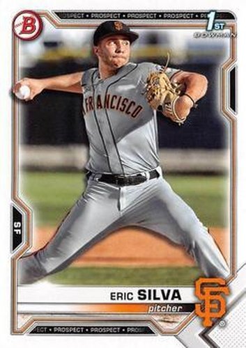 #BD-162 Eric Silva - San Francisco Giants - 2021 Bowman Draft Baseball