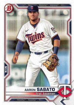 #BD-163 Aaron Sabato - Minnesota Twins - 2021 Bowman Draft Baseball