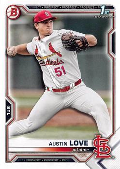 #BD-164 Austin Love - St. Louis Cardinals - 2021 Bowman Draft Baseball