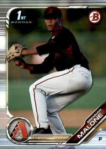 #BD-165 Brennan Malone - Arizona Diamondbacks - 2019 Bowman Draft Baseball