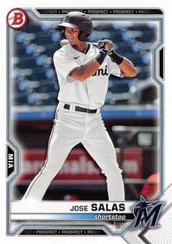 #BD-169 Jose Salas - Miami Marlins - 2021 Bowman Draft Baseball