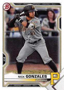 #BD-16 Nick Gonzales - Pittsburgh Pirates - 2021 Bowman Draft Baseball