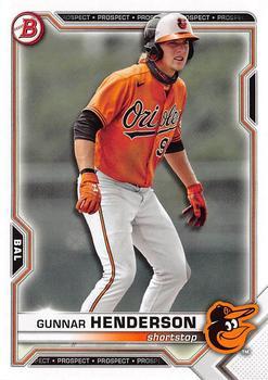 #BD-175 Gunnar Henderson - Baltimore Orioles - 2021 Bowman Draft Baseball