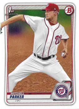 #BD-176 Mitchell Parker - Washington Nationals - 2020 Bowman Draft Baseball