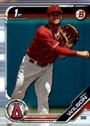 #BD-182 Will Wilson - Los Angeles Angels - 2019 Bowman Draft Baseball