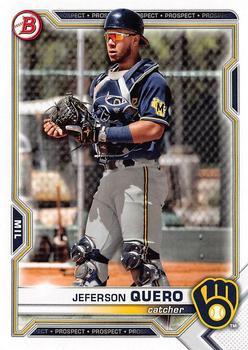#BD-183 Jeferson Quero - Milwaukee Brewers - 2021 Bowman Draft Baseball