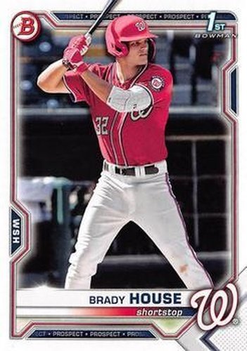 #BDC-186a - Brady House - Washington Nationals - 2021 Bowman Draft - Chrome Baseball