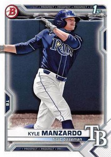 #BDC-191 - Kyle Manzardo - Tampa Bay Rays - 2021 Bowman Draft - Chrome Baseball