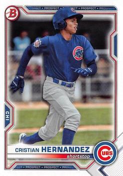 #BD-193 Cristian Hernandez - Chicago Cubs - 2021 Bowman Draft Baseball