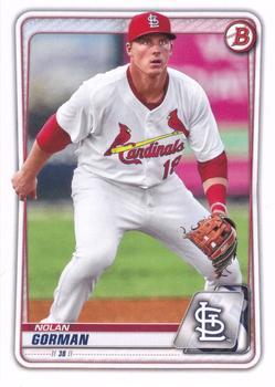 #BD-194 Nolan Gorman - St. Louis Cardinals - 2020 Bowman Draft Baseball