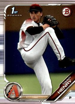 #BD-197 Tommy Henry - Arizona Diamondbacks - 2019 Bowman Draft Baseball