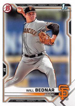 #BD-197 Will Bednar - San Francisco Giants - 2021 Bowman Draft Baseball