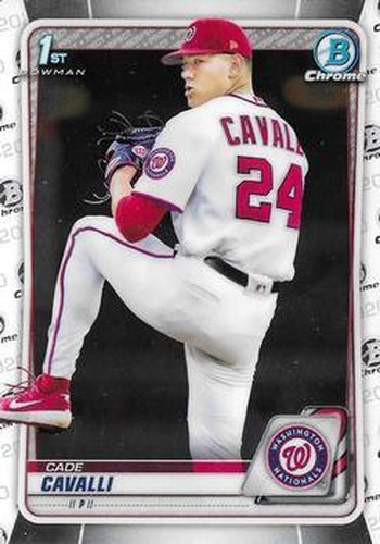 #BD-24 Cade Cavalli - Washington Nationals - 2020 Bowman Draft - Chrome Baseball