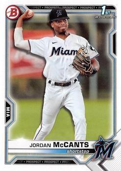 #BD-26 Jordan McCants - Miami Marlins - 2021 Bowman Draft Baseball