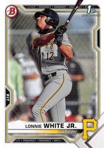 #BDC-28 - Lonnie White Jr. - Pittsburgh Pirates - 2021 Bowman Draft - Chrome Baseball
