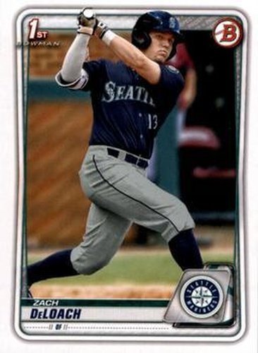 #BD-28 Zach DeLoach - Seattle Mariners - 2020 Bowman Draft - Chrome Baseball