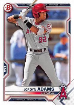#BDC-32 - Jordyn Adams - Los Angeles Angels - 2021 Bowman Draft - Chrome Baseball