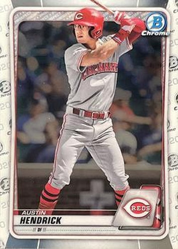 #BD-34b Austin Hendrick - Cincinnati Reds - 2020 Bowman Draft - Chrome Baseball