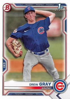 #BD-35 Drew Gray - Chicago Cubs - 2021 Bowman Draft Baseball