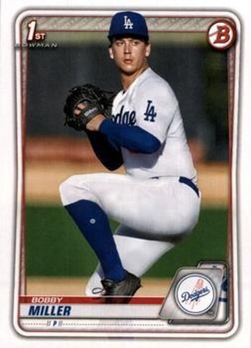 #BD-38 Bobby Miller - Los Angeles Dodgers - 2020 Bowman Draft - Chrome Baseball