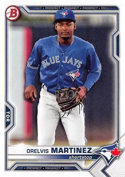 #BDC-38 - Orelvis Martinez - Toronto Blue Jays - 2021 Bowman Draft - Chrome Baseball