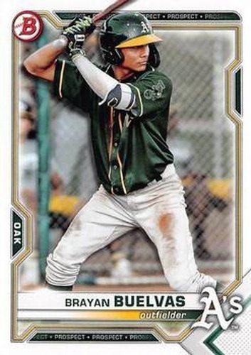 #BDC-39 - Brayan Buelvas - Oakland Athletics - 2021 Bowman Draft - Chrome Baseball