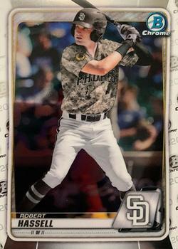 #BD-39b Robert Hassell - San Diego Padres - 2020 Bowman Draft - Chrome Baseball