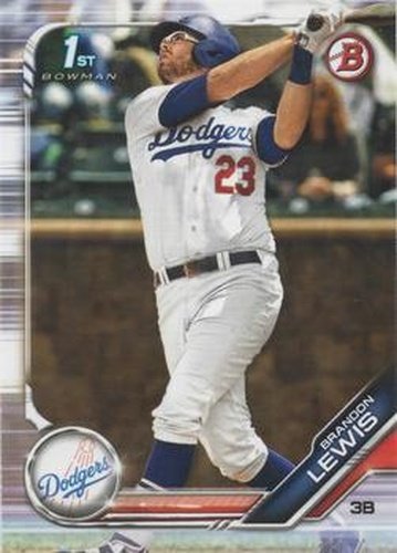 #BD-40 Brandon Lewis - Los Angeles Dodgers - 2019 Bowman Draft Baseball