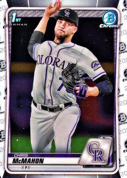 #BD-43 Chris McMahon - Colorado Rockies - 2020 Bowman Draft - Chrome Baseball