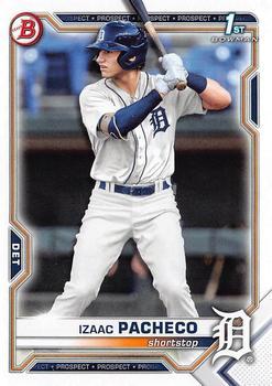 #BDC-46 - Izaac Pacheco - Detroit Tigers - 2021 Bowman Draft - Chrome Baseball