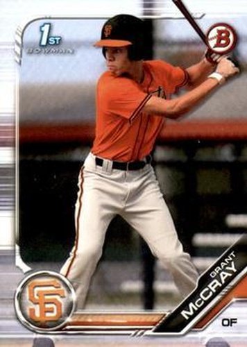 #BD-4 Grant McCray - San Francisco Giants - 2019 Bowman Draft Baseball