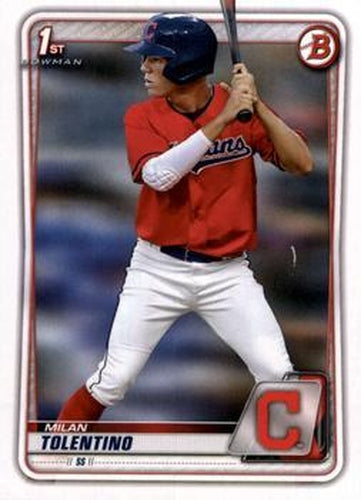 #BD-4 Milan Tolentino - Cleveland Indians - 2020 Bowman Draft Baseball