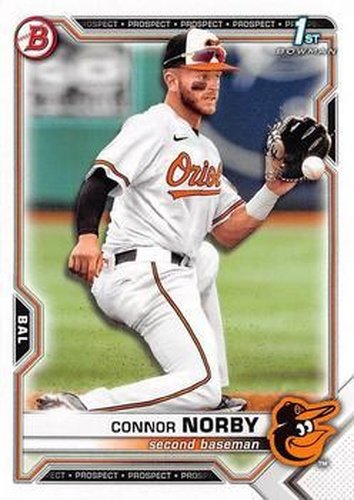 #BD-50 Connor Norby - Baltimore Orioles - 2021 Bowman Draft Baseball