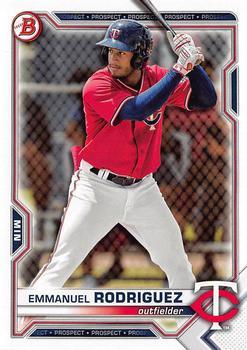 #BDC-55 - Emmanuel Rodriguez - Minnesota Twins - 2021 Bowman Draft - Chrome Baseball
