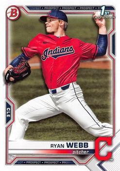 #BD-57 Ryan Webb - Cleveland Indians - 2021 Bowman Draft Baseball