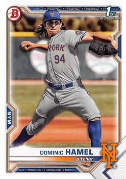 #BD-60 Dominic Hamel - New York Mets - 2021 Bowman Draft Baseball