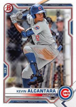 #BD-62 Kevin Alcantara - Chicago Cubs - 2021 Bowman Draft Baseball