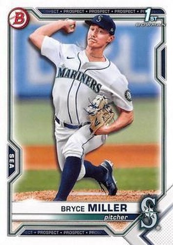 #BDC-64 - Bryce Miller - Seattle Mariners - 2021 Bowman Draft - Chrome Baseball