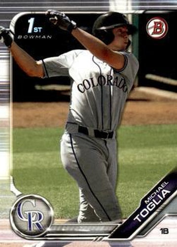 #BD-64 Michael Toglia - Colorado Rockies - 2019 Bowman Draft Baseball