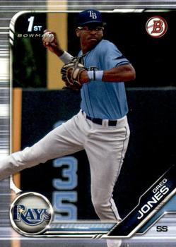 #BD-66 Greg Jones - Tampa Bay Rays - 2019 Bowman Draft Baseball