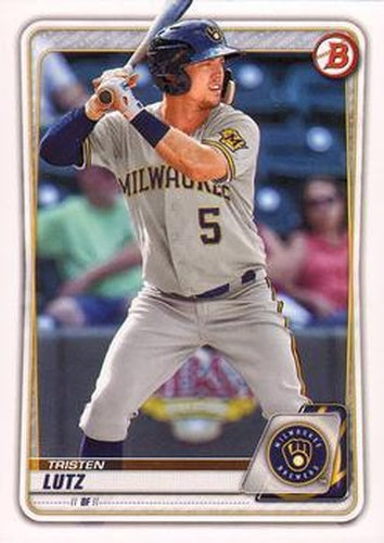 #BD-68 Tristen Lutz - Milwaukee Brewers - 2020 Bowman Draft Baseball